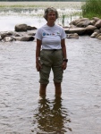 Joyce Wading in the Mississippi